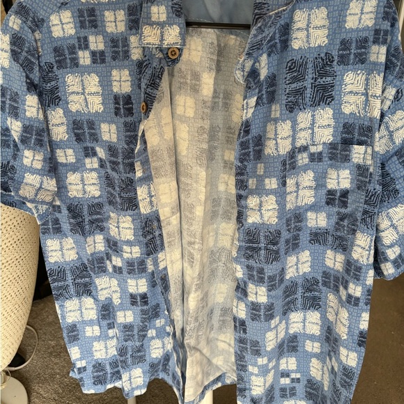 NAT NAST LUXURY ORIGINALS MEN'S SHORT SLEEVE BUTTON UP SHIRT SILK Blend SIZE XL - Picture 11 of 14